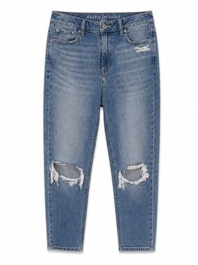 American Eagle Light Blue Distressed Boyfriend Jeans – Size 10 EUC